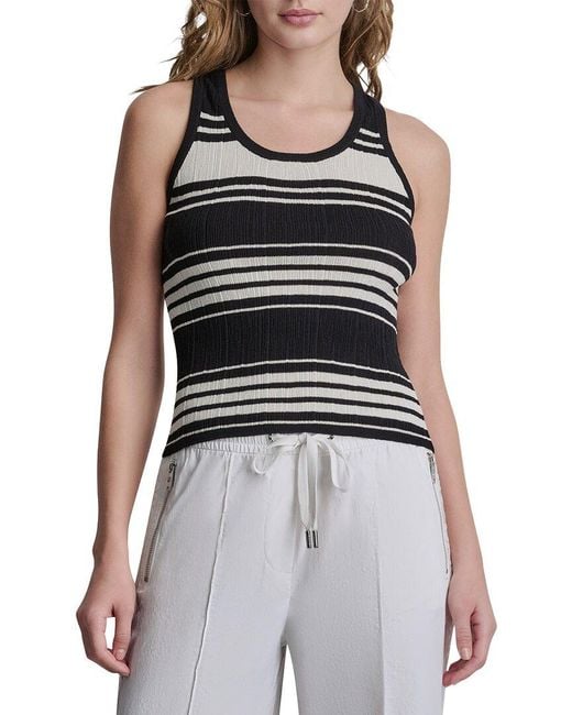 DKNY Black Striped Sweater