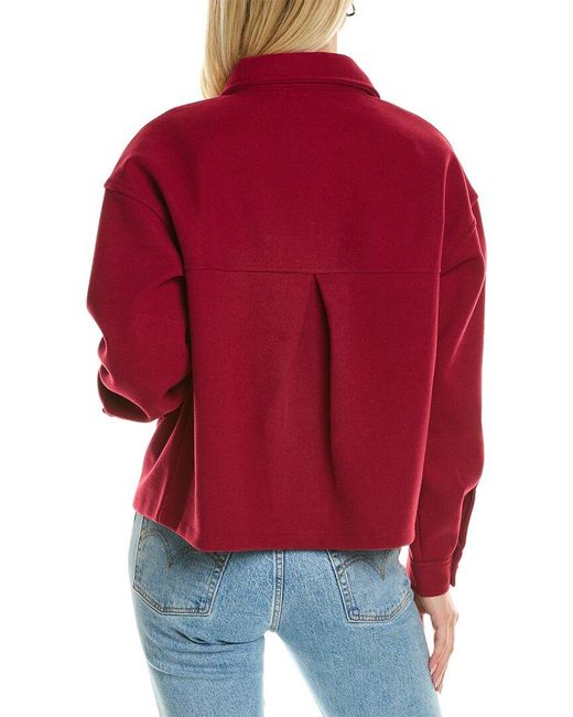 Beach Lunch Lounge Red Beachlunchlounge Double Faced Cropped Knit Jacket