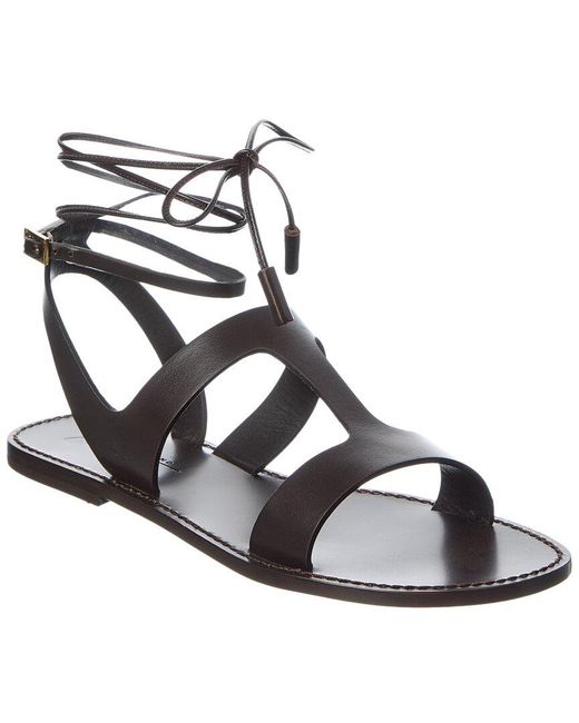 Weekend by Maxmara Metallic Lemma Leather Sandal