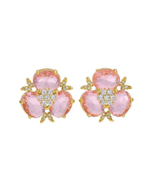 Eye Candy LA Pink Cz Stud Earring