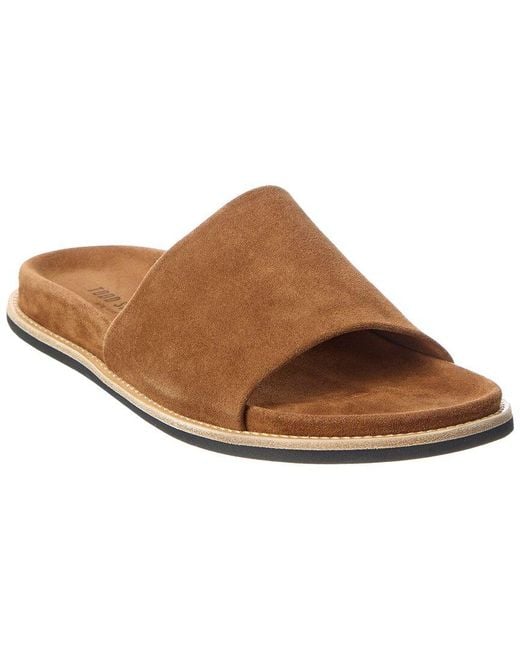 Todd Snyder Brown Nomad Suede Slide for men