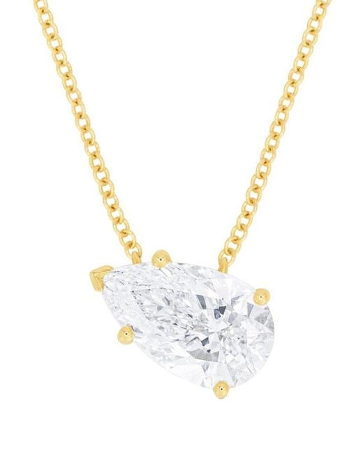 Lab Grown Diamonds Metallic 14K 3.00 Ct. Tw. Lab-Grown Diamond Necklace