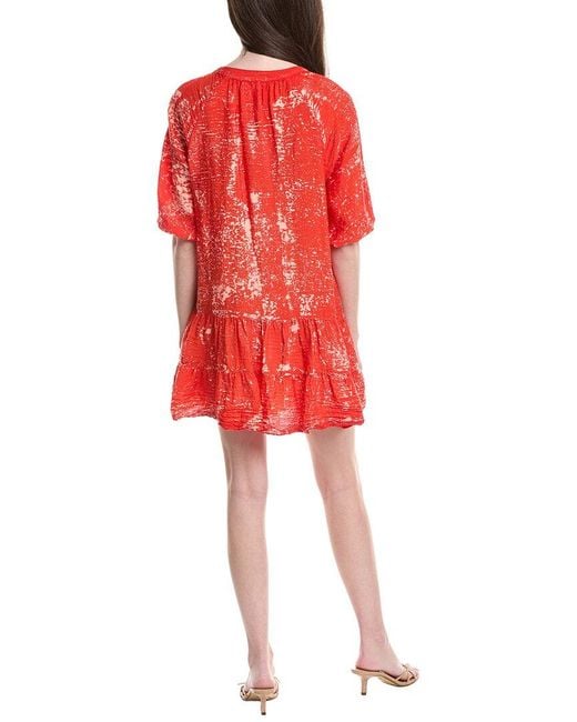 Electric and Rose Red Clarissa Mini Dress