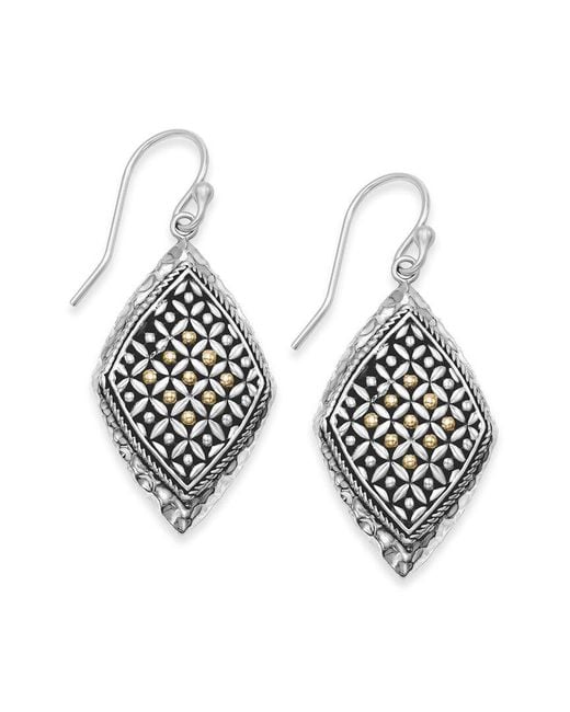 Samuel B. Metallic 18K & Rhombus Earrings