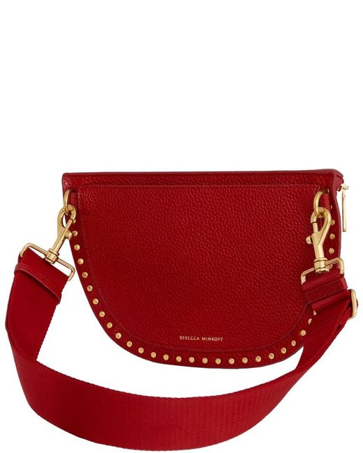 Rebecca Minkoff Red Darren Sling Leather Bel Bag