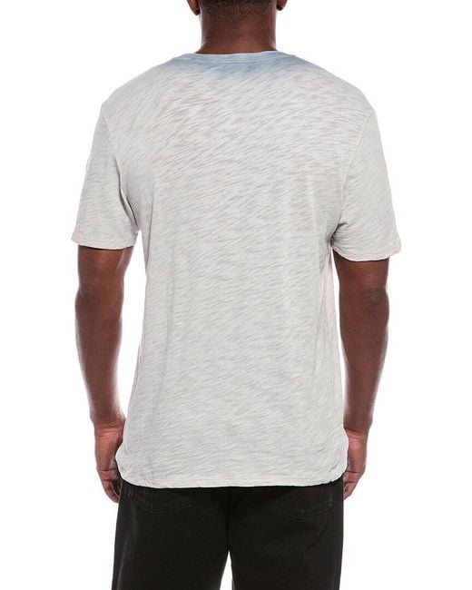 ATM White Spray Treatment Slub Jersey Shirt for men