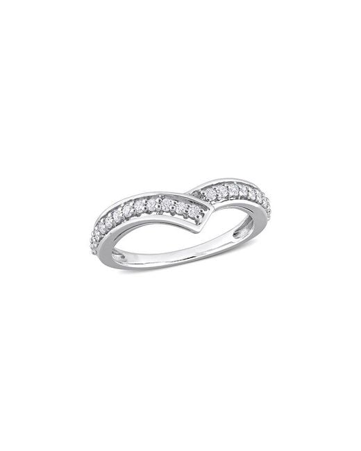 Rina Limor White Platinum 0.32 Ct. Tw. Diamond Chevron Ring