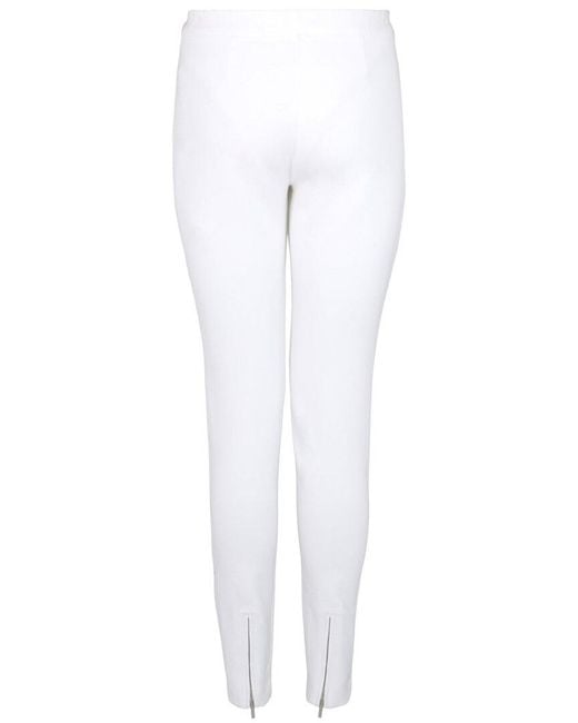 Ferragamo White Slim-Fit Trouser