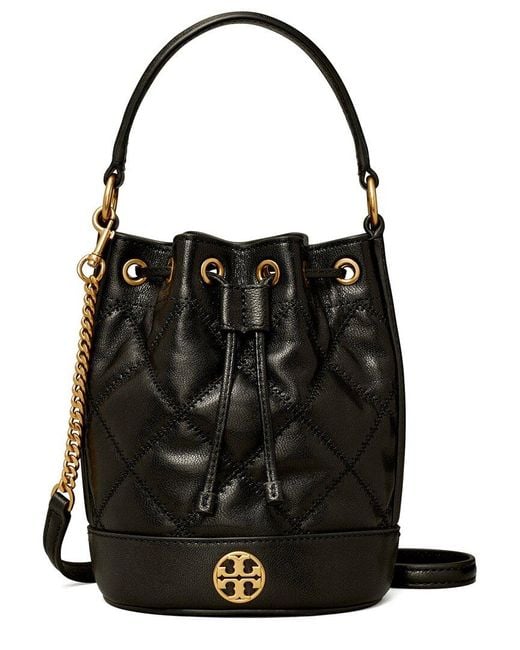 Tory Burch Black Willa Mini Bucket Bag