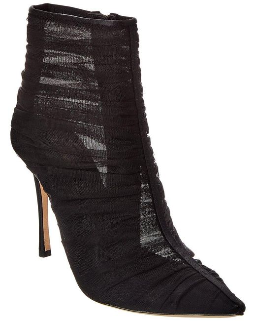 L'Agence Black Noemie Satin Bootie