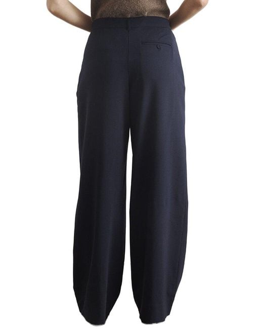Tanya Taylor Blue Jodi Wool-Blend Pant