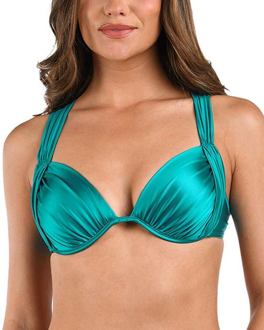 La Blanca Blue Swim Top