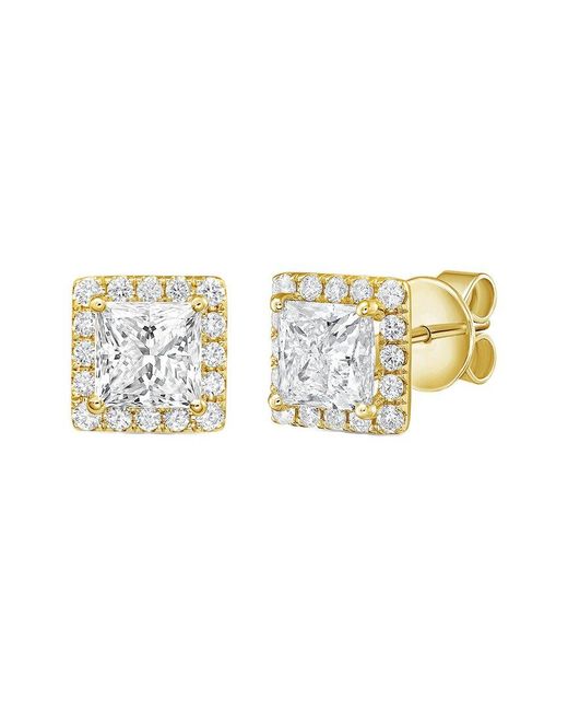 Diana M Metallic Diana M. 14K 6.00 Ct. Tw. Lab-Grown Diamond Earrings
