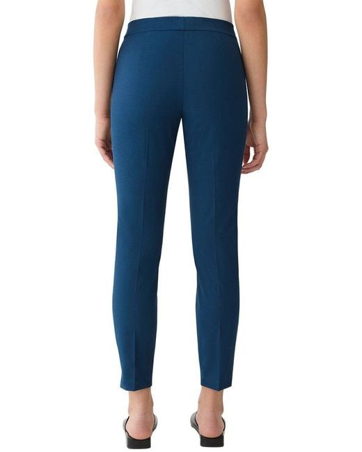 Lafayette 148 New York Blue Manhattan Skinny Ankle Pant