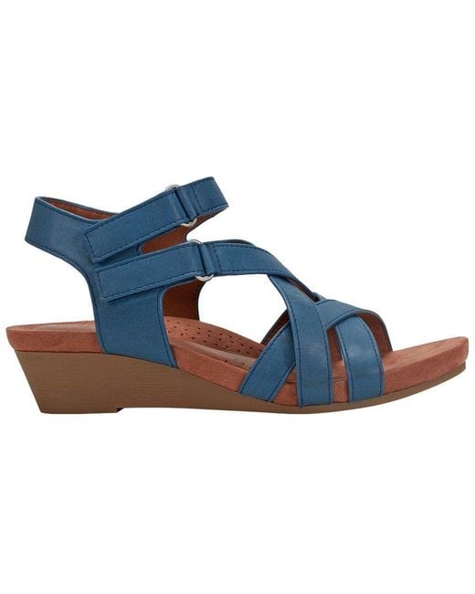 Rockport Blue Helin Leather Sandal