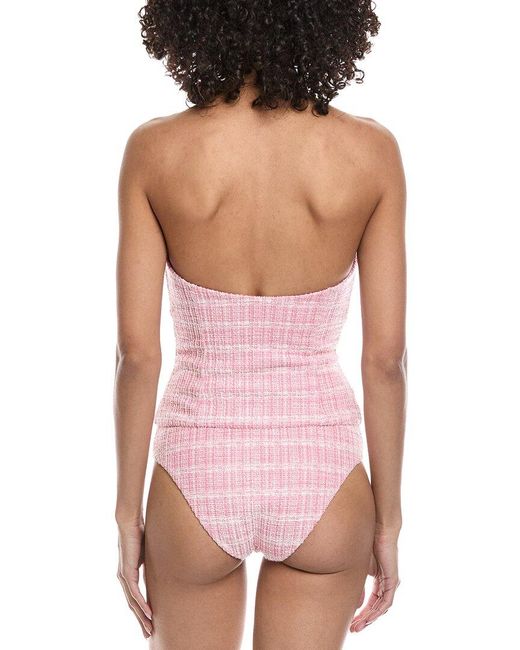 Jonathan Simkhai Pink Natalie One-Piece