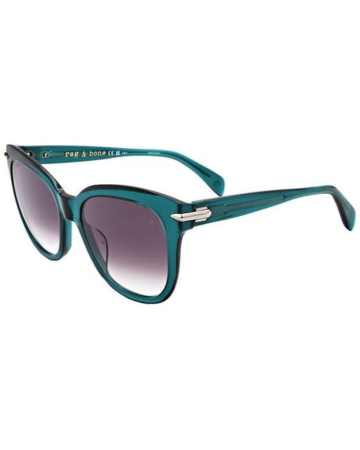 Rag & Bone Blue Rnb1088 55Mm Sunglasses