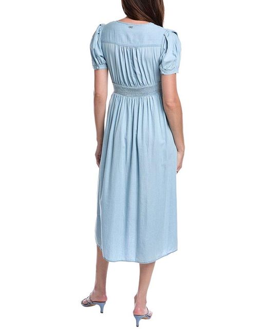 ☆Sam Edelman☆CHRISTY TWIST MIDI DRESS Sam Edelman Christy Twist Front Midi Dress in Blue | Lyst