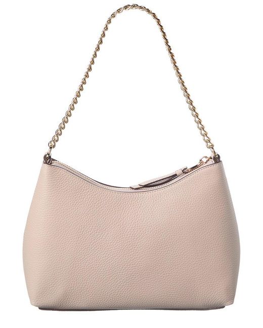 Kate Spade Natural Zippy Pebbled Leather Convertible Crossbody
