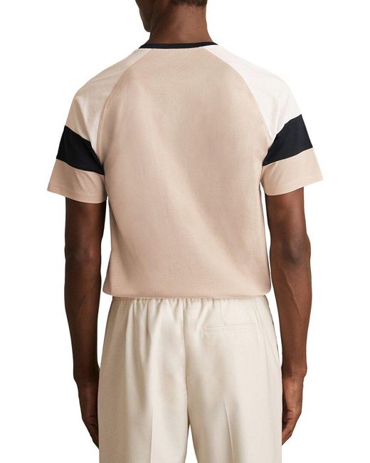 Reiss Natural Adan Mercerised Color T-Shirt for men