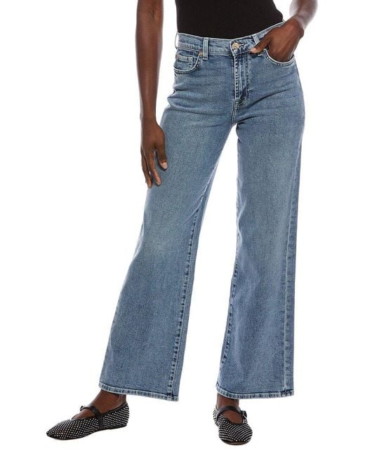 7 For All Mankind Blue Alexa Newport Beach Straight Jean