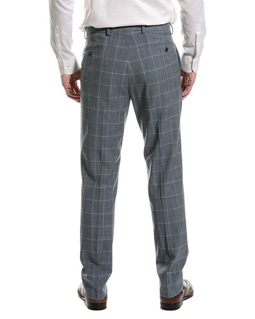 Brooks Brothers Blue Explorer Regent Fit Wool-blend Pant for men