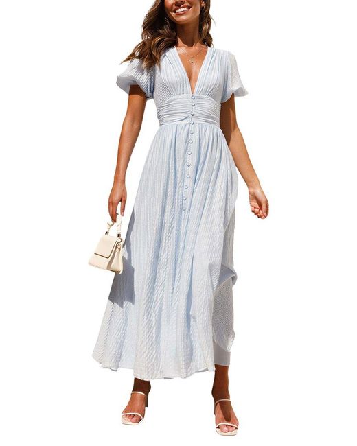 ENJOY PETRA White Midi Dress