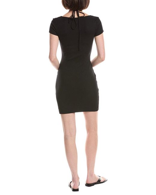Michael Stars Black Lani Halter Mini Dress