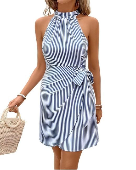 VIBI Blue Mini Dress