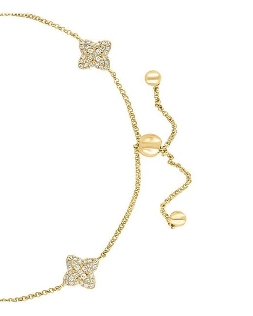 Effy Fine Jewelry Metallic 14K 0.47 Ct. Tw. Diamond Bracelet