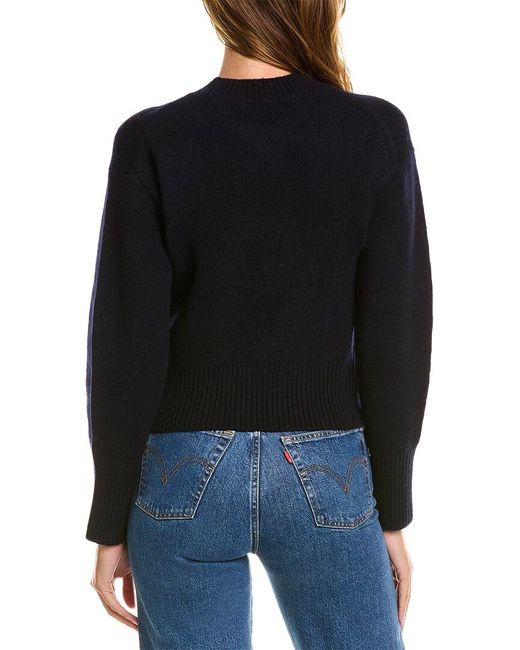 Vince Black Wool & Cashmere-blend Sweater