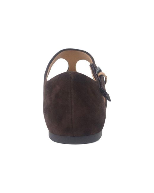 Gentle Souls Brown Wyatt Suede Flat