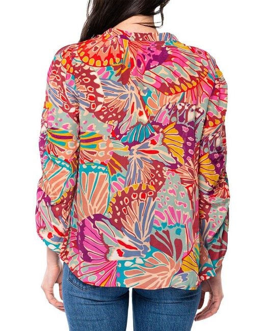 Tolani Red Ellery Top