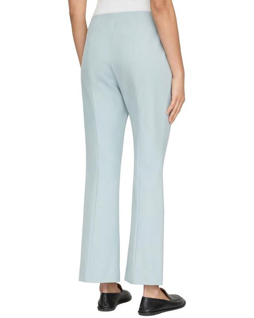 Lafayette 148 New York Blue Vesey Side Zip Flared Ankle Pant