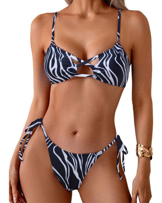 Amanda Royal Blue 2Pc Bikini Set