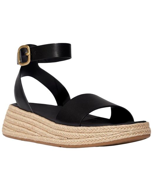 Fitflop Black Leather Sandal