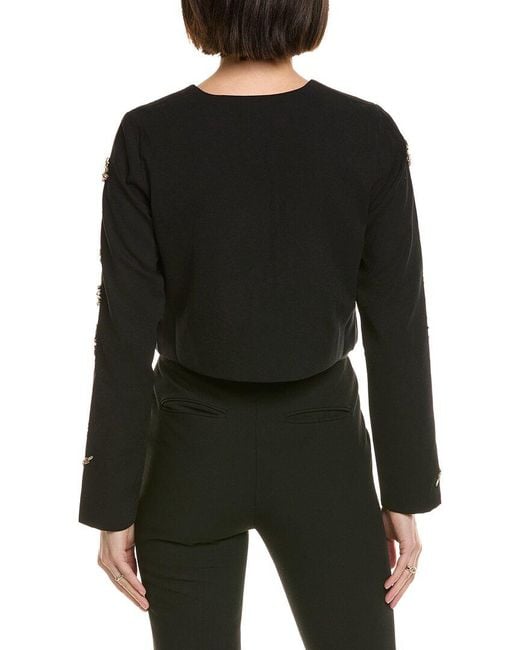 Cynthia Rowley Black Cropped Jacket