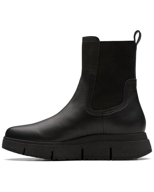 Clarks Black Loriini Gem Leather Bootie