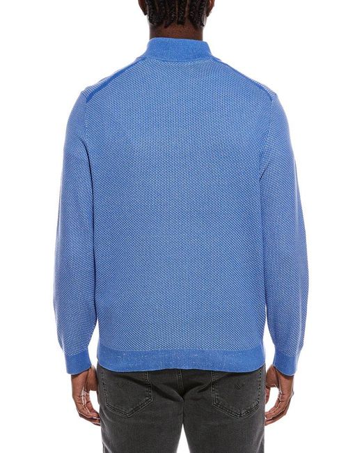 Tommy Bahama Blue New Coolside Legend 1/4-Zip Pullover for men