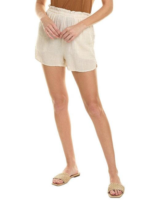 Bella Dahl Natural Flowy Linen-blend Short