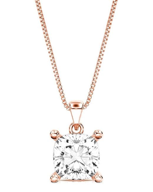 Amairah Metallic 14K 3.00 Ct. Tw. Lab-Grown Diamond Solitaire Pendant Necklace