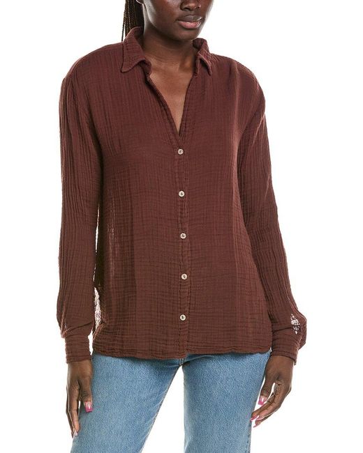 Michael Stars Brown Leo Shirt