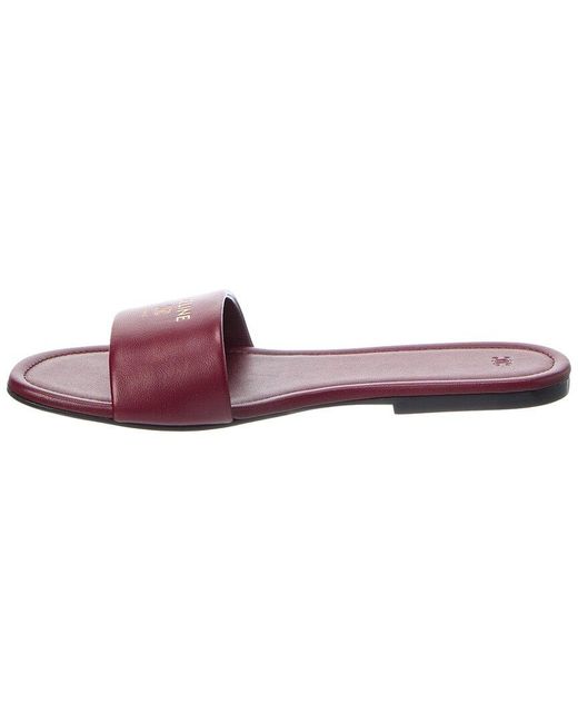 Céline Purple Coast Leather Mule