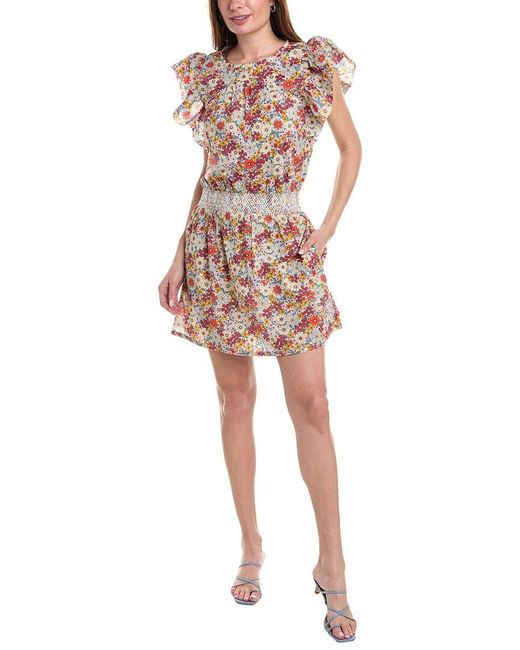 Lilla P Multicolor Smocked Waist Mini Dress
