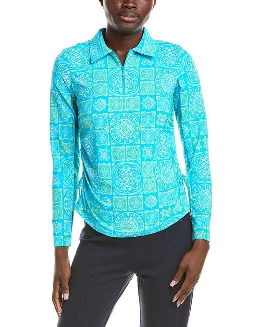IBKUL Blue Adjustable Length Top