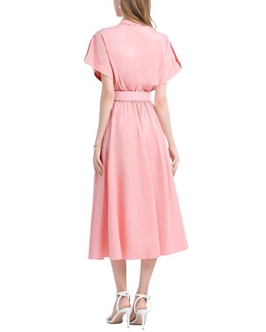 DZA Pink Midi Dress
