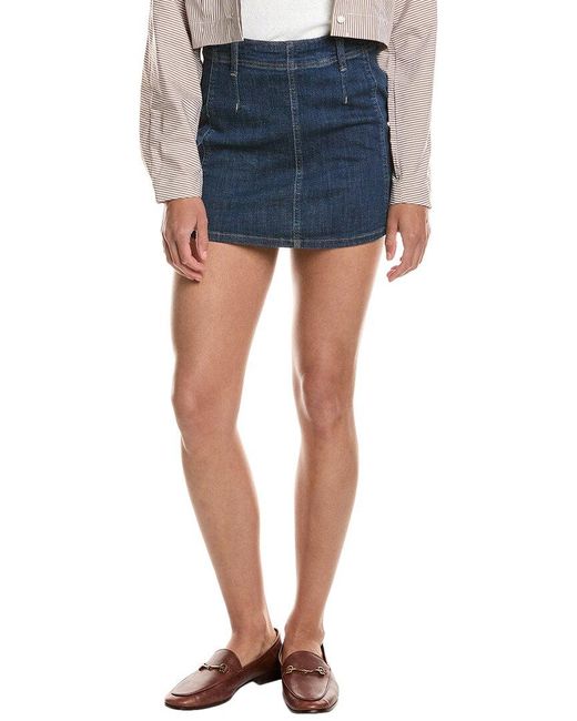 Free People Blue We The Free Daylight Denim Mini Skirt