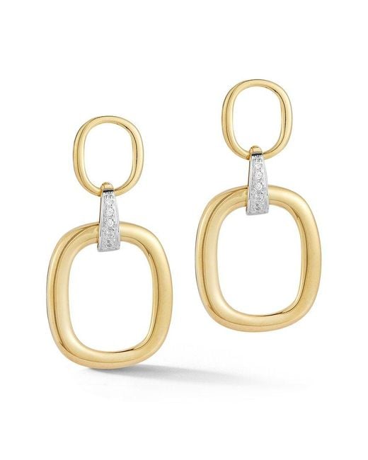 Reiss Metallic 14k Diamond Earrings