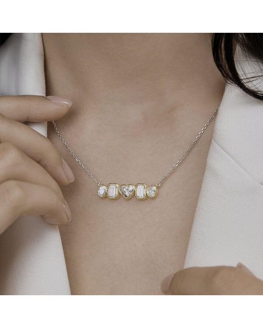 Lab Grown Diamonds Metallic 18K Vermeil 3.57 Ct. Tw. Lab-Grown Diamond Pendant Necklace