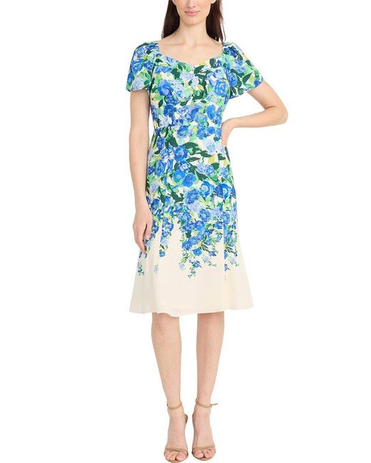 Maggy London Blue Midi Dress